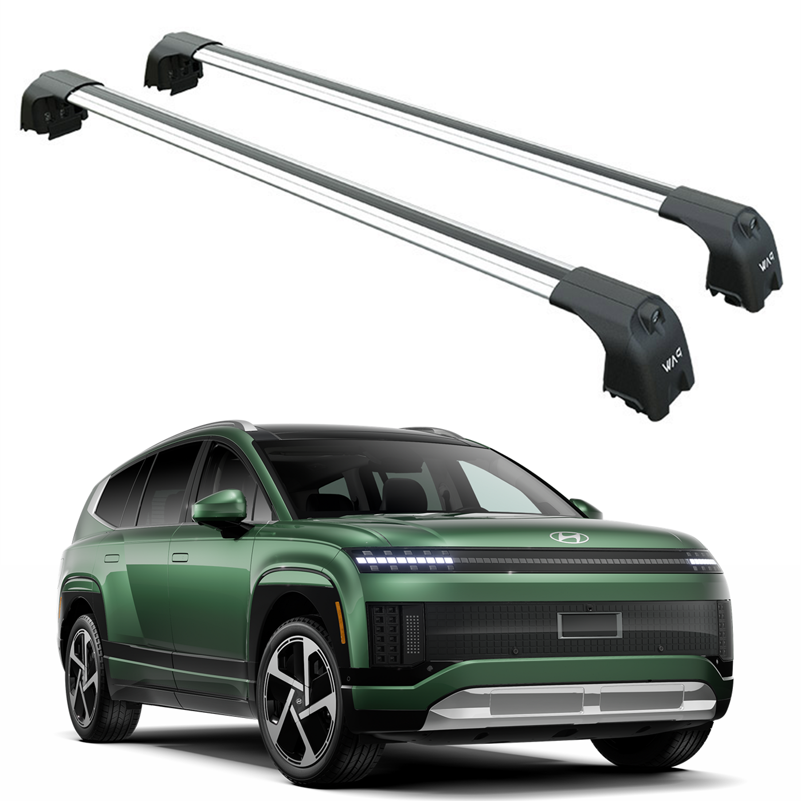 For Hyundai ioniq 9 Roof Rack Cross Bars Flush Rails Alu Silver For Hyundai ioniq 9 Roof Rack Cross Bars Flush Rails Alu Silver